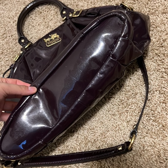 Coach purple purse with dust bag - Picture 3 of 12